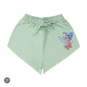NEW Disney Sweat Shorts Tinkerbell Juniors Size Large